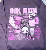 Copy of Girl Math Brown Tone Htv Transfer
