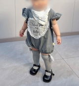 Heart Flutter Romper ハート レース 半袖ロンパース【mh0013428】