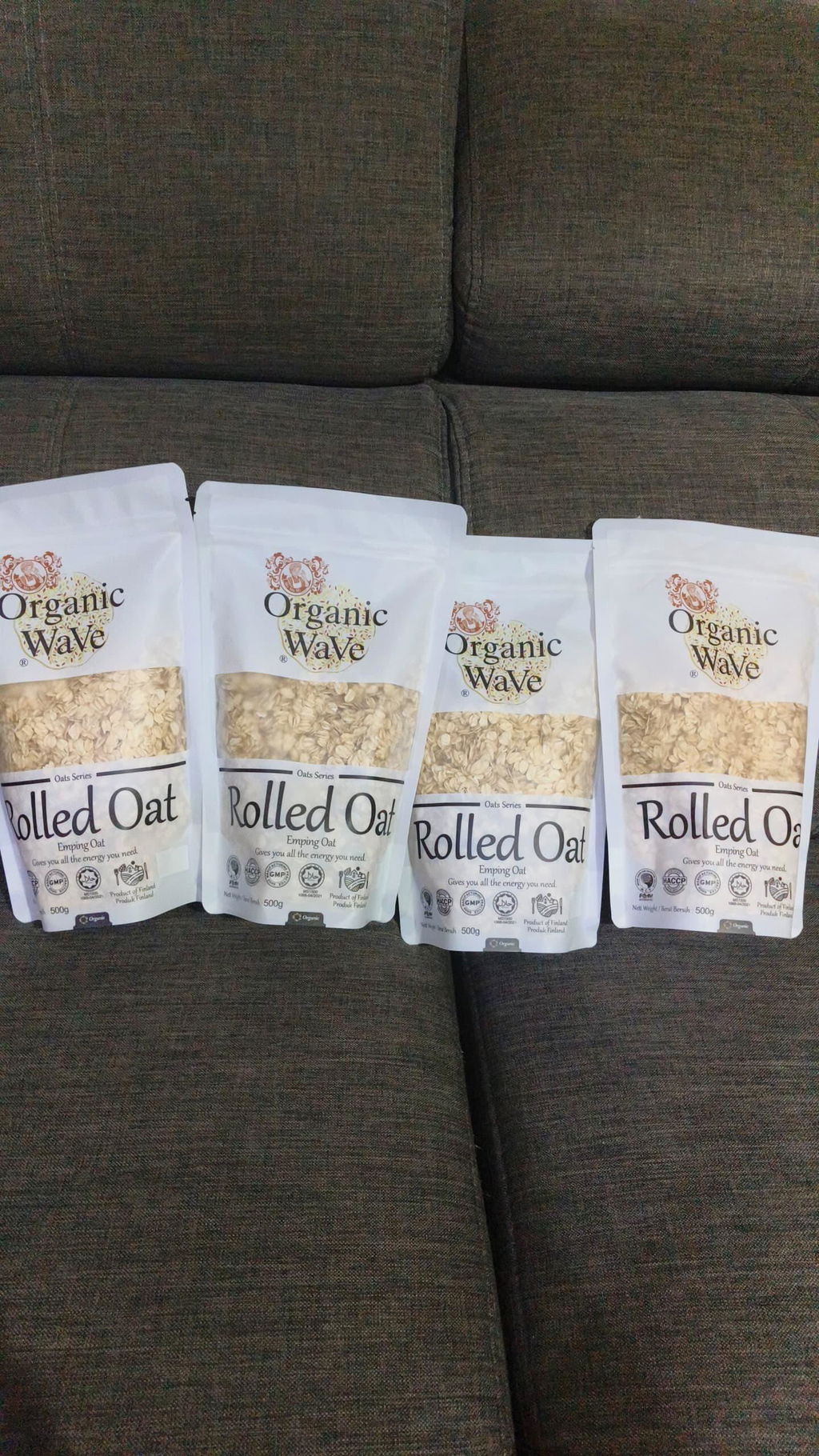 Mamami Organic Wave Rolled Oat (500g)