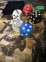 Large 25mm Mana Tracking Dice | All MTG Colors | Set of 6