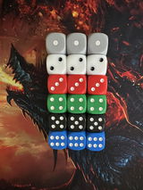 Large 25mm Mana Tracking Dice | All MTG Colors | Set of 6