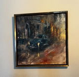 "Legendary"  - Vintage Car Oil Painting