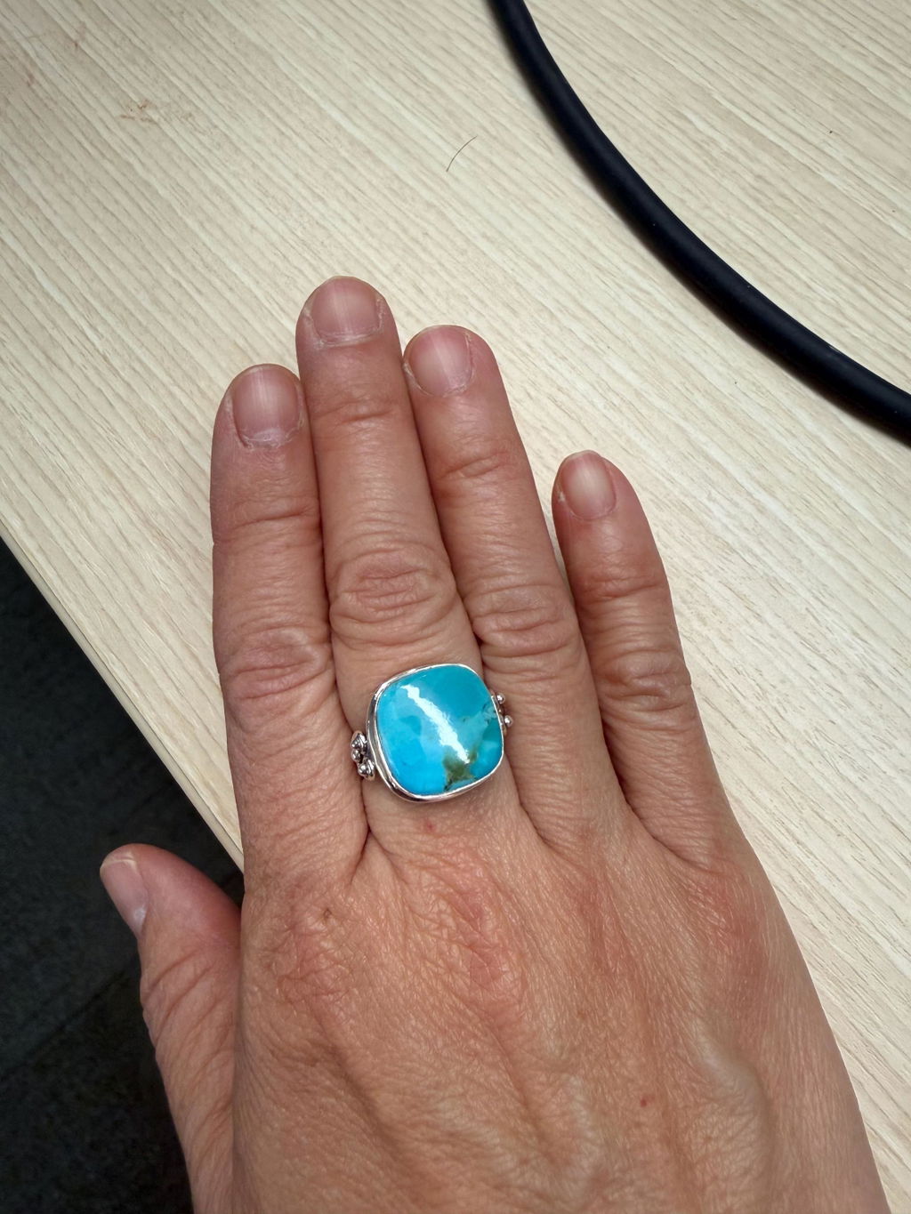 Alice Ring ~ Turquoise ~ Sterling Silver 925 ~ MR259
