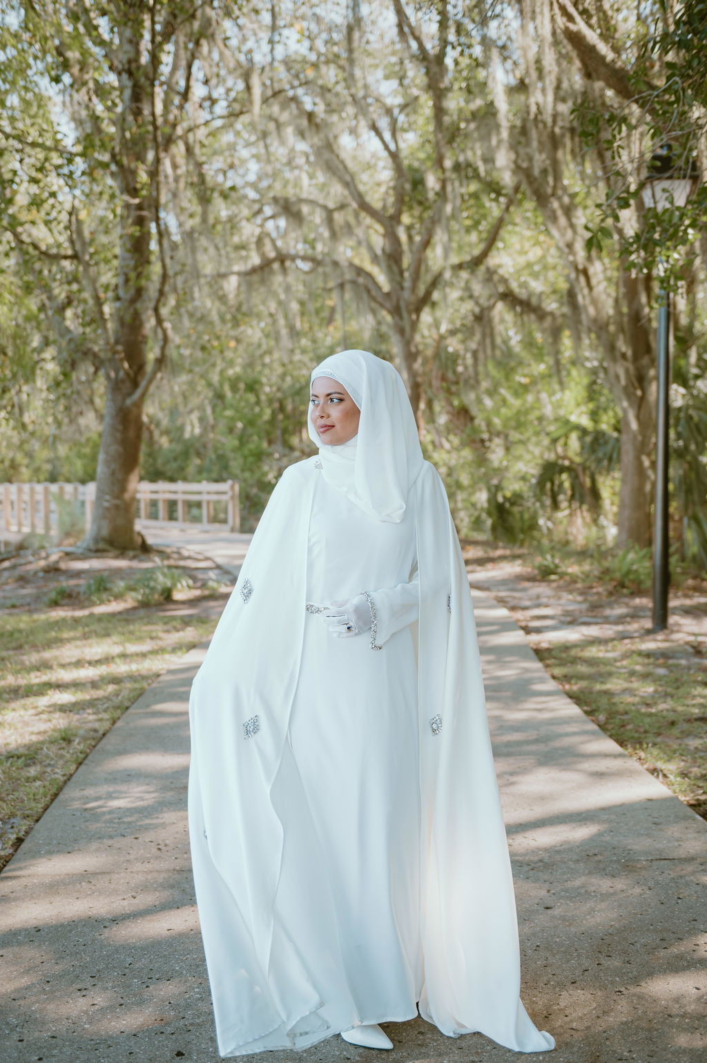 Cape Abaya, Haute Couture Heavy Rhinestone Abaya (MOA067)