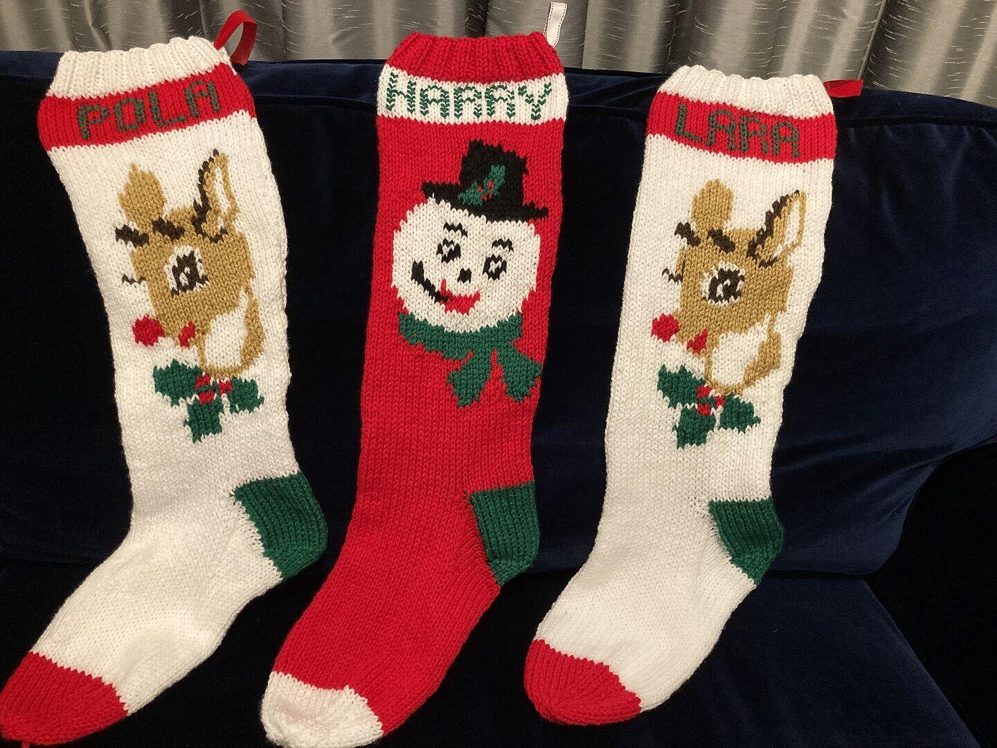 Mr. and Mrs. Santa Stockings Pattern – Mary Maxim