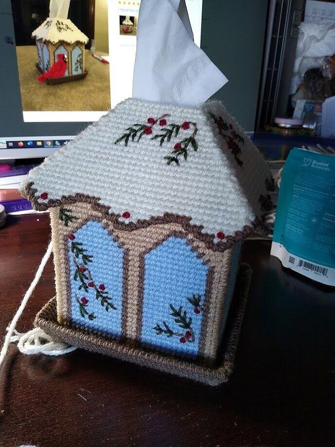 Bird Feeder Tissue Box Cover Plastic Canvas Kit – Mary Maxim