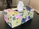 Rose Garden Tissue Box Plastic Canvas Kit