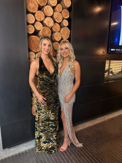 Luxe Rhinestone Slit Dress