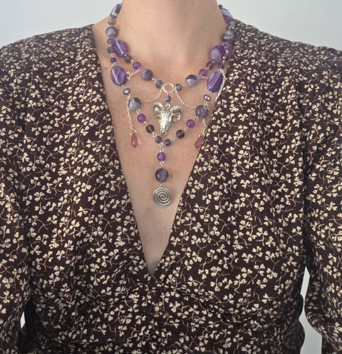 Collier "Purple WitchCraft"