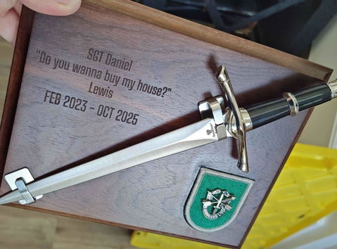 Genuine Walnut Plaque -Laser Engravable