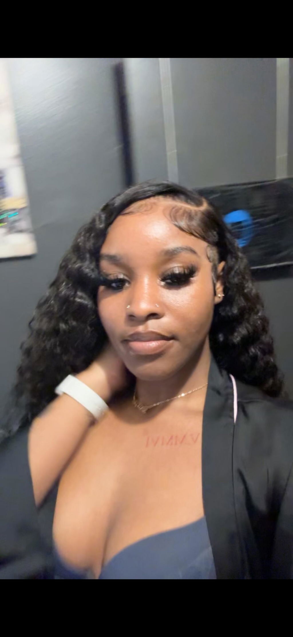 Megalook 13x6 Three-Go™ Glueless Wig Curly With Finger Coil Ends Natural Black Hair With Drawstring