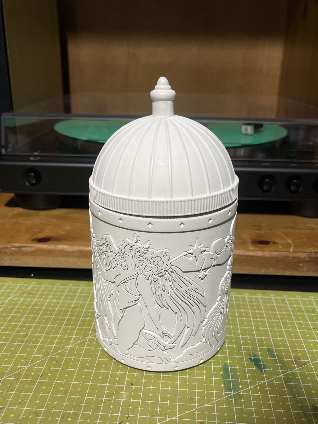 White Sappho's Angels Refillable Candle Holder
