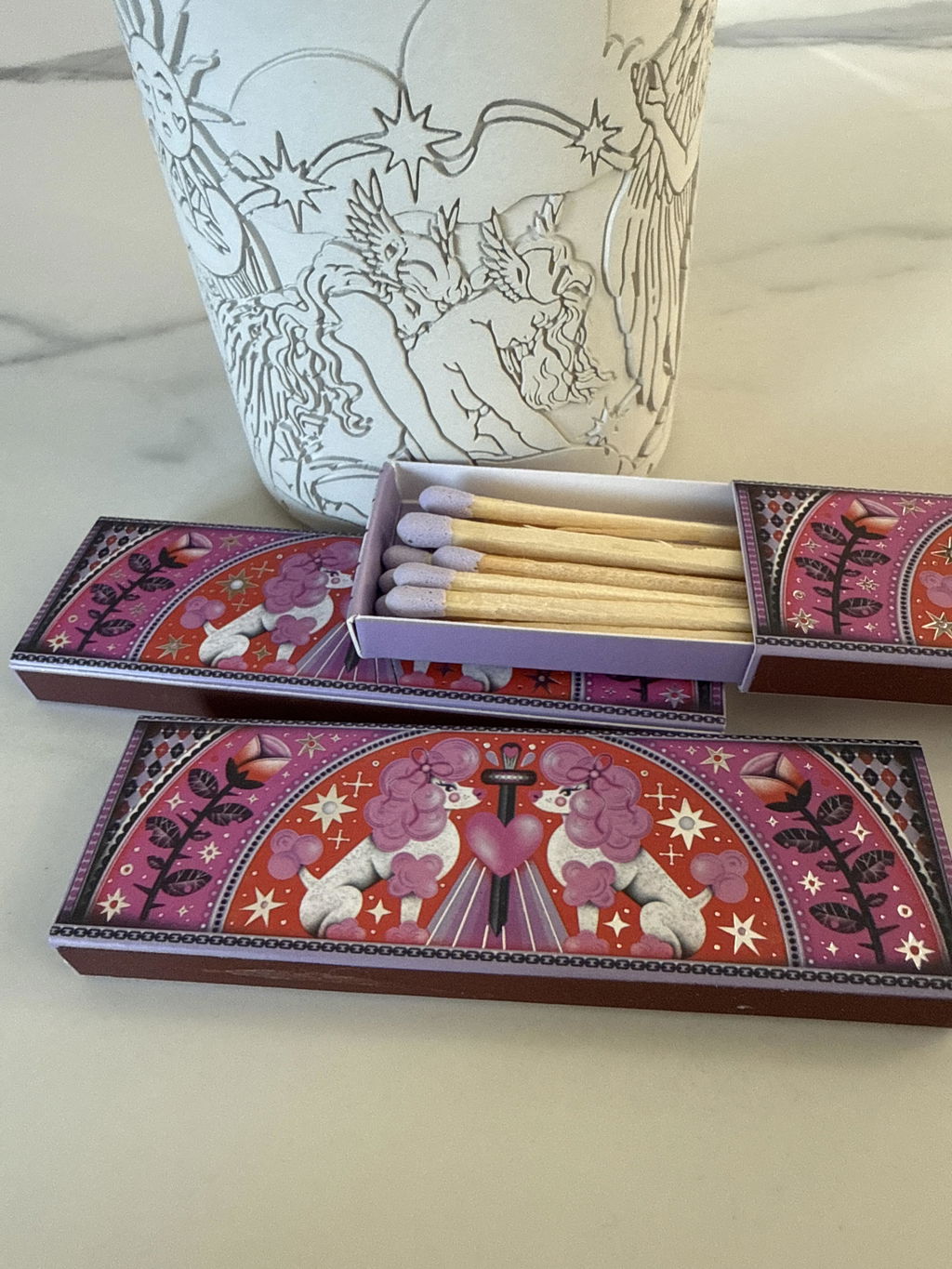 Pretty Poodle Matchbox