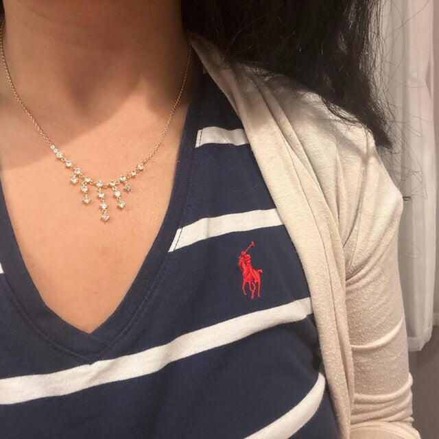 WATERFALL DIAMOND DROP NECKLACE