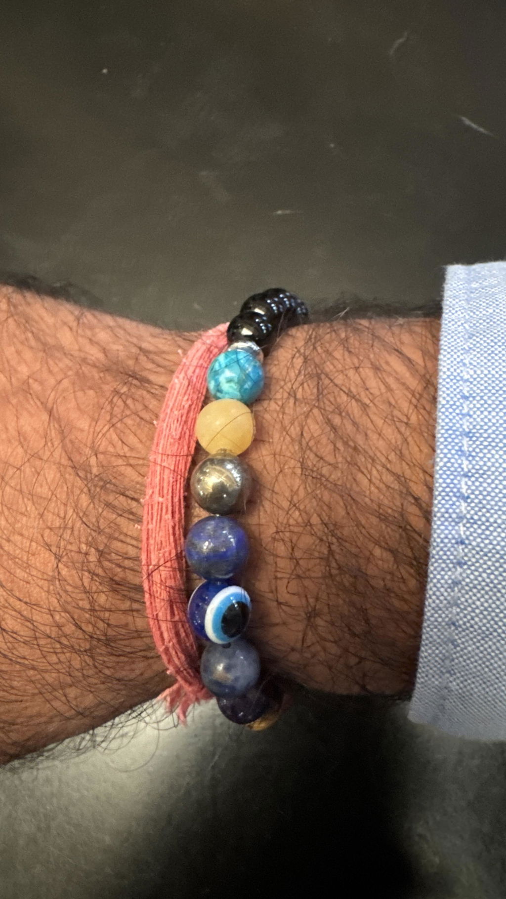 9 Chakra Natural Stone Couple Bracelets with Magsnap 4