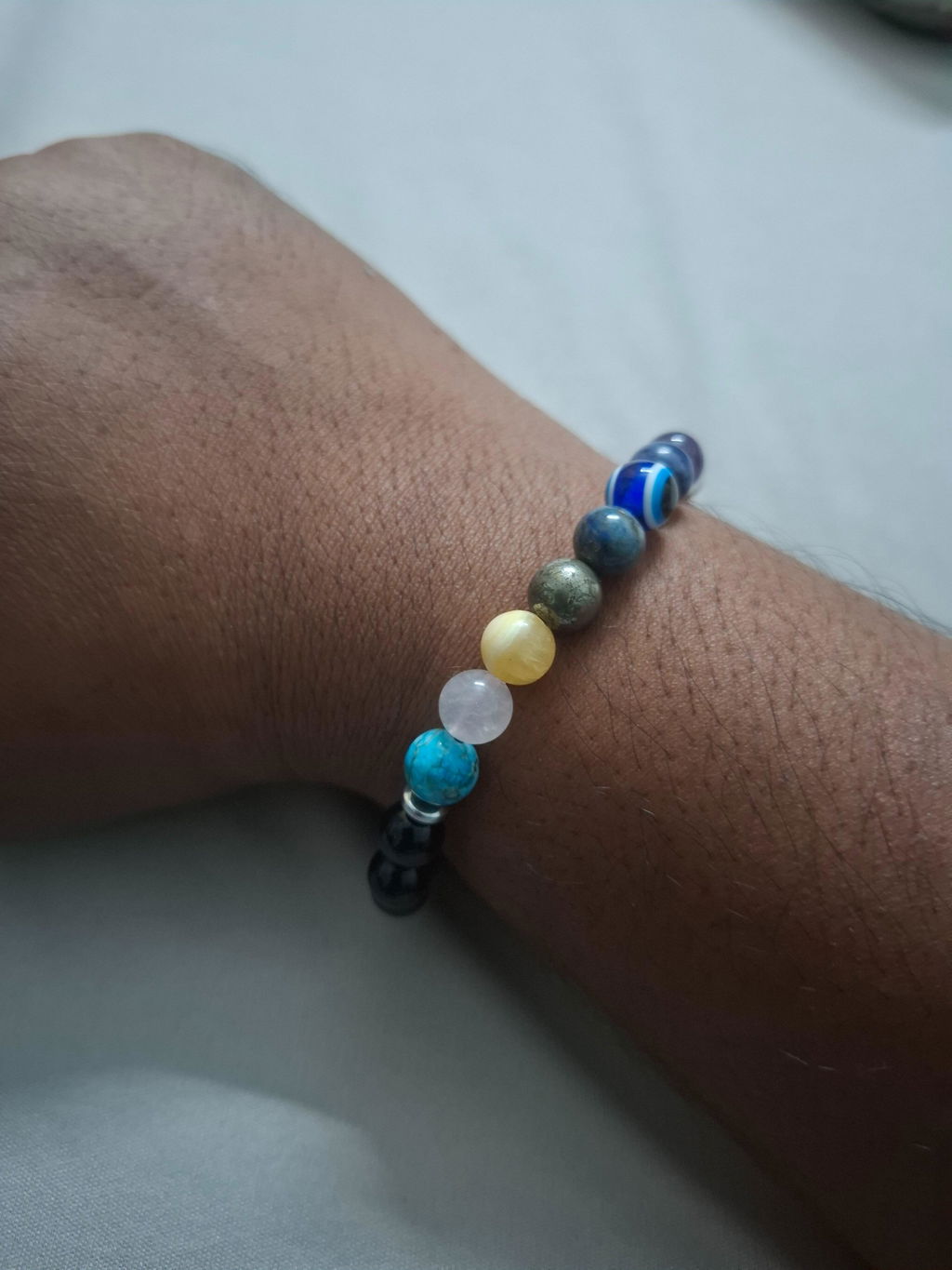 Super 11 Chakra Evil Eye Natural Stone Bracelet