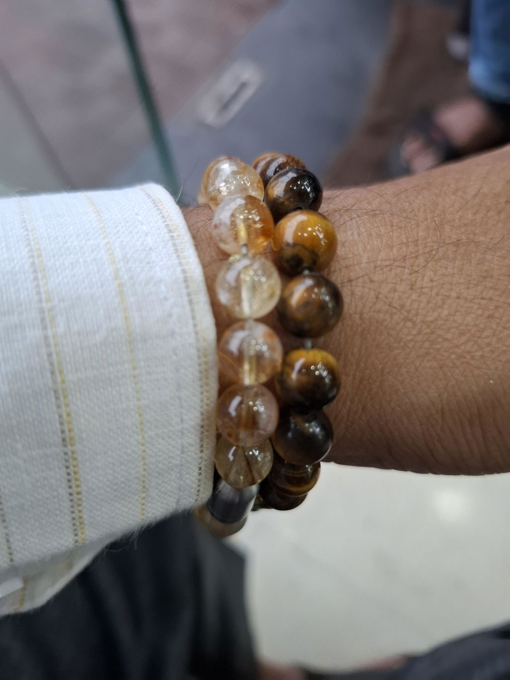 Courageous Tiger Eye Natural Stone Bracelet