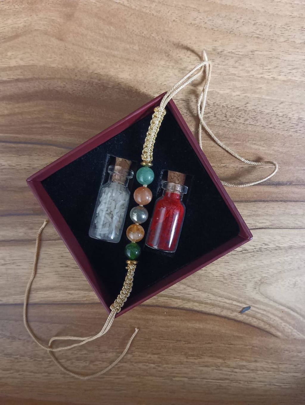 Power Rajyog Natural Stone Rakhi