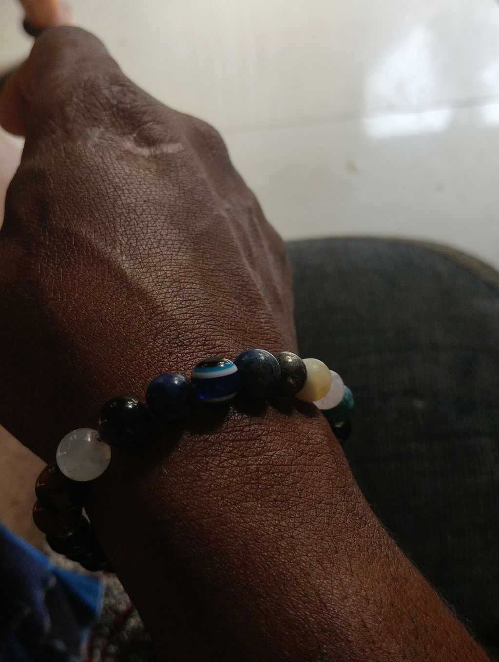 Super 11 Chakra Evil Eye Natural Stone Bracelet
