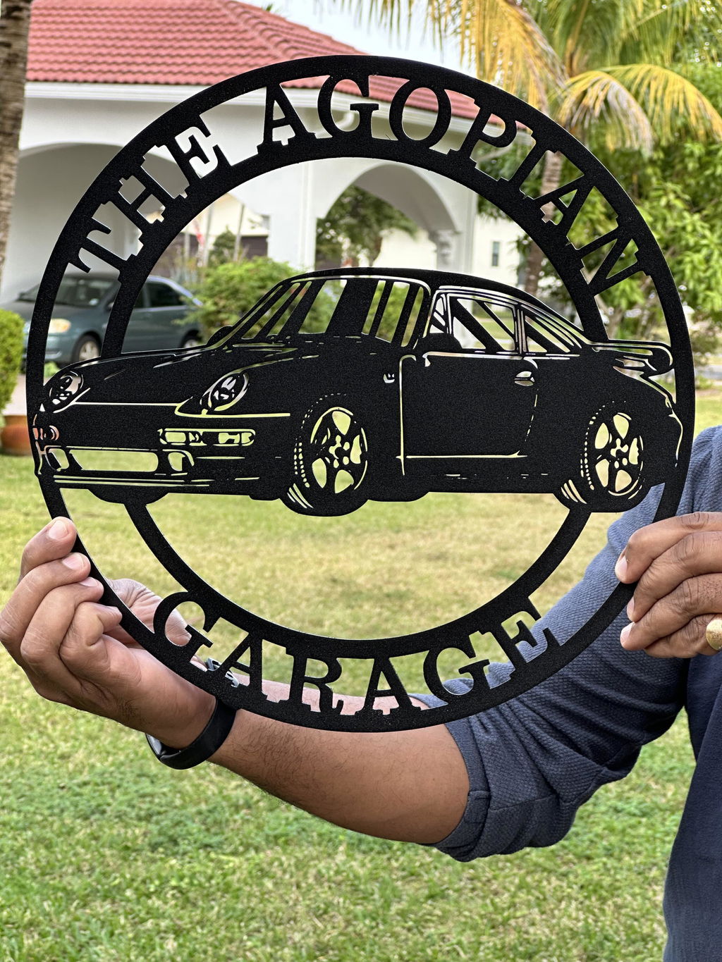 Custom Steel Wall Decor - The Agopian Garage