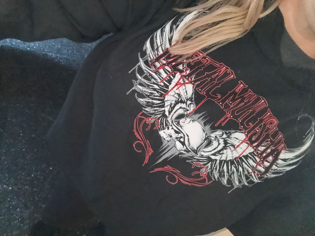 BAD TO THE BONE CROPPED HOODIE
