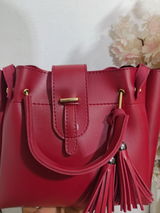 QUEEN MAROON 3PCS BAGSET