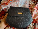 Tulip Black Crossbody Bag