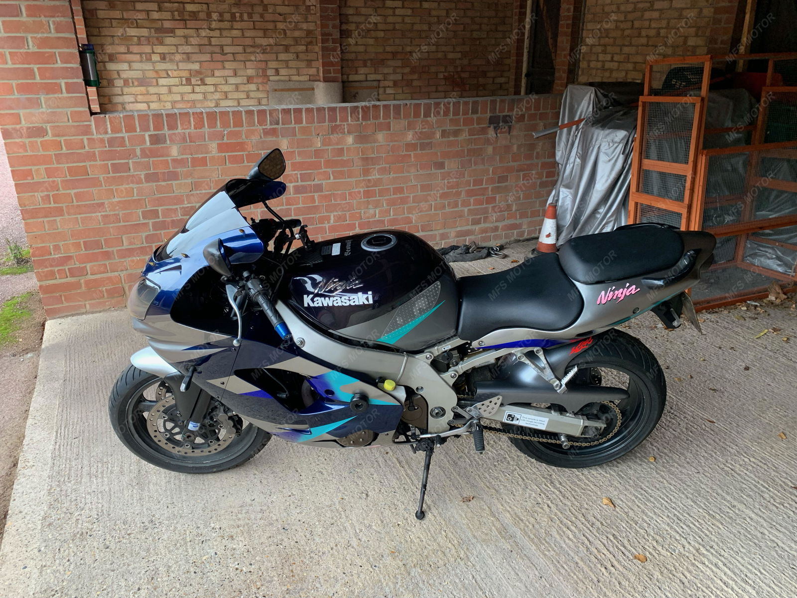 Kawasaki NINJA ZX9R 1998-1999 ABS Fairing - Red Bull - Blue