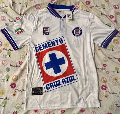 Jersey 1997/98 Cruz Azul Visitante Manga corta Versión Fan Retro