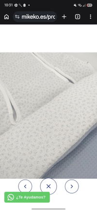 Saco Silla Universal Florecitas Azul