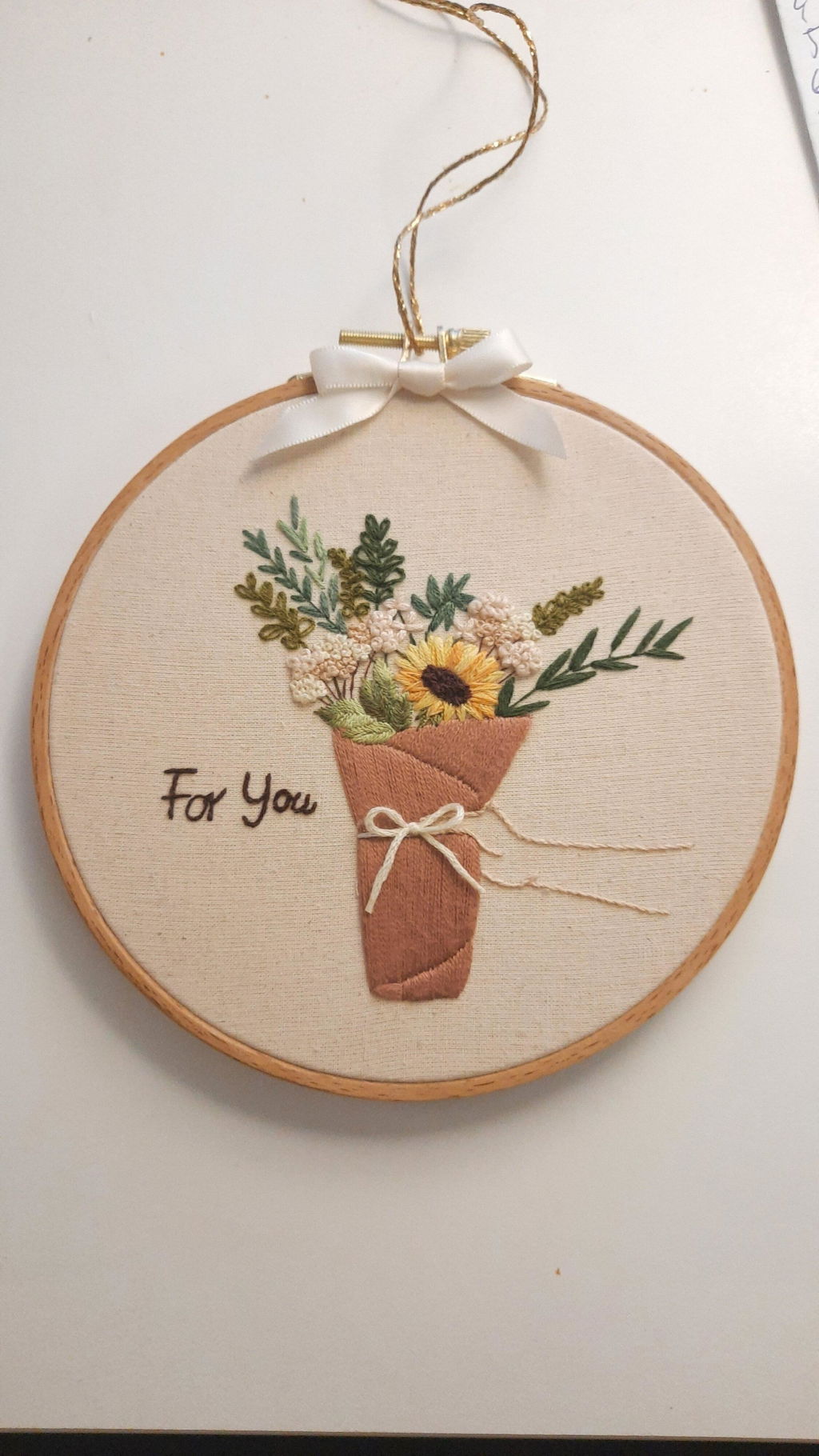 Paper Bouquet Embroidery Pattern