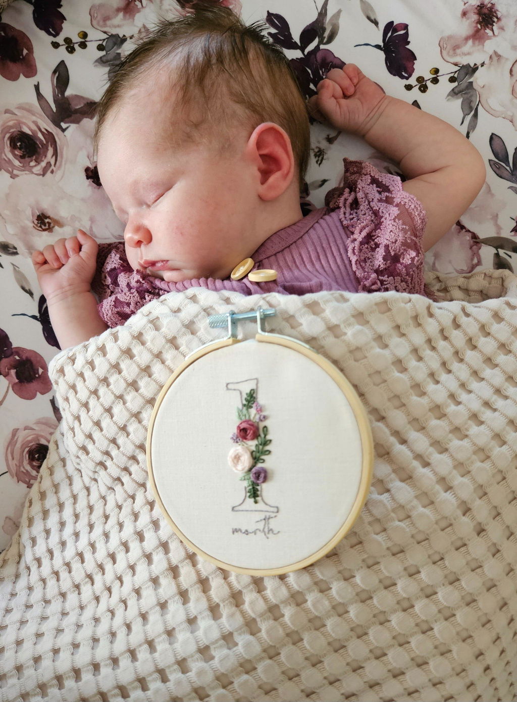 Floral Numbers Embroidery Patterns and Phrase Pack