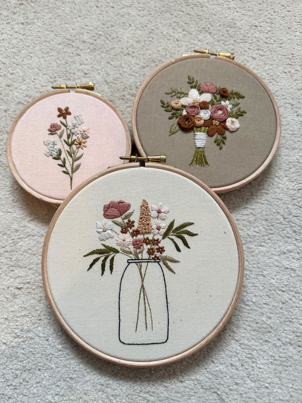 Beginner Blooms Embroidery Kit Bundle