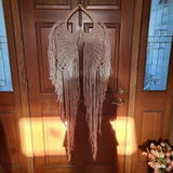 Macrame Angel Wings Halloween Decor for Halloween Wall Decor W53