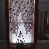Macrame Curtain for Boho Room Divider and Privacy Screen C02