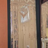 Macrame Curtain for Boho Wall Decor and Woven Room Divider C17