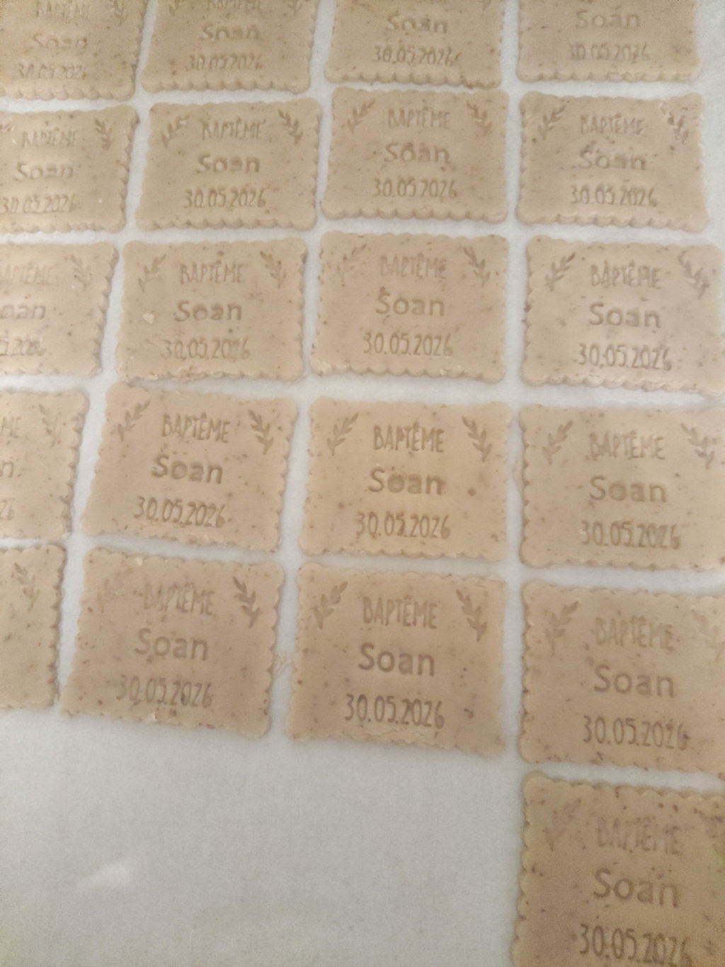 Emporte-pièce personnalisé Baptême - Biscuits personnalisés