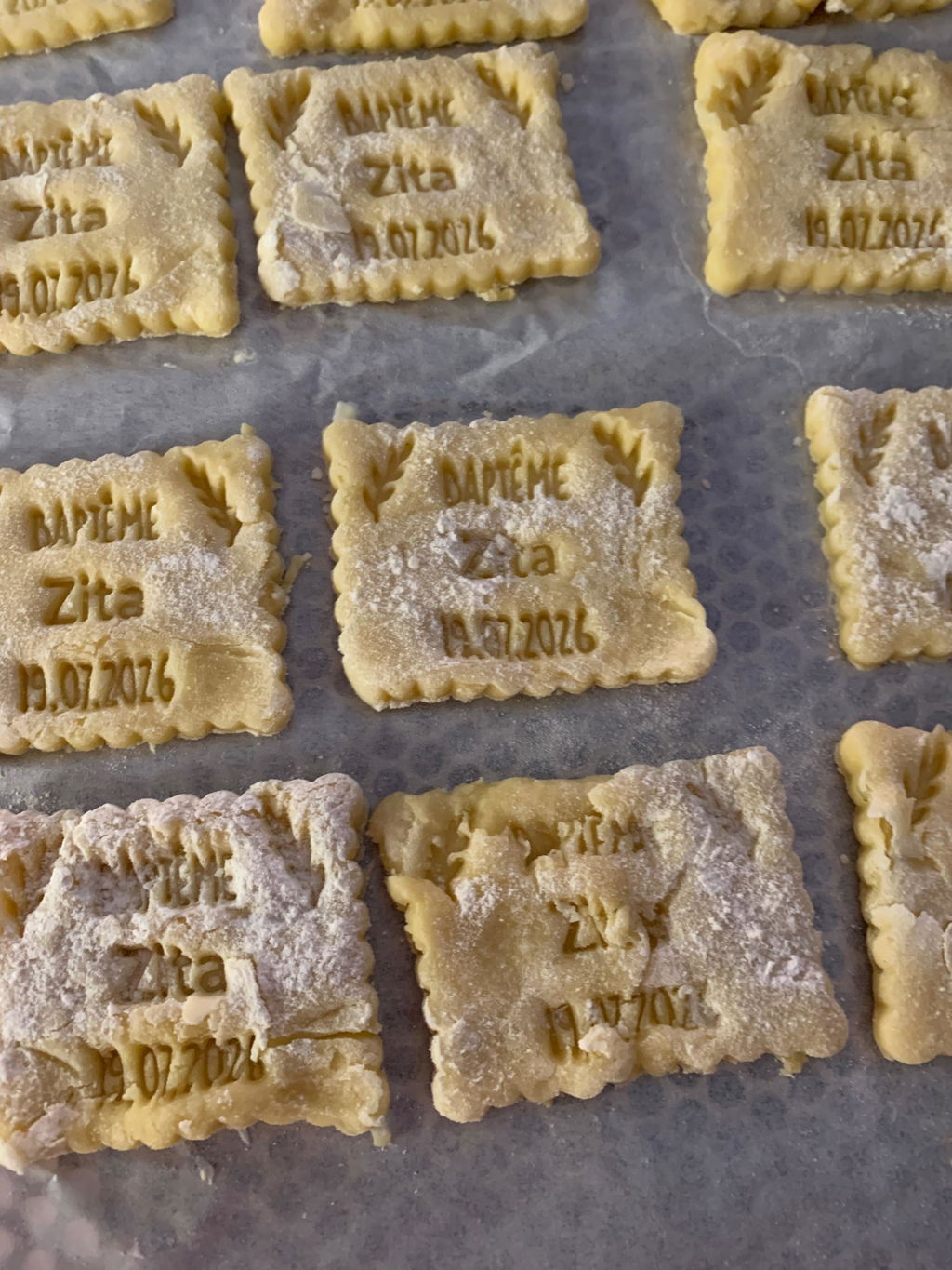 Emporte-pièce personnalisé Baptême - Biscuits personnalisés