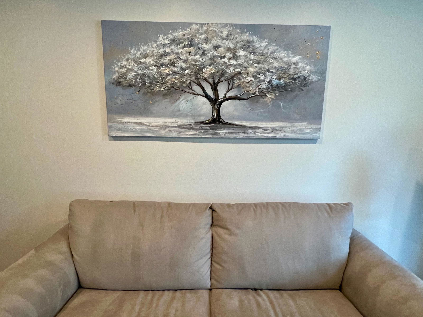 Textured Tree Oil Painting | Modern Wall Art – MontCarta
