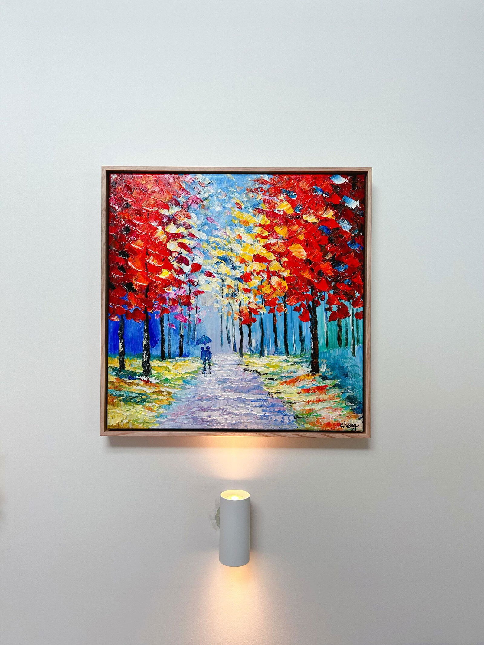 Autumn Forest Impasto Painting | Original Textured Art – MontCarta