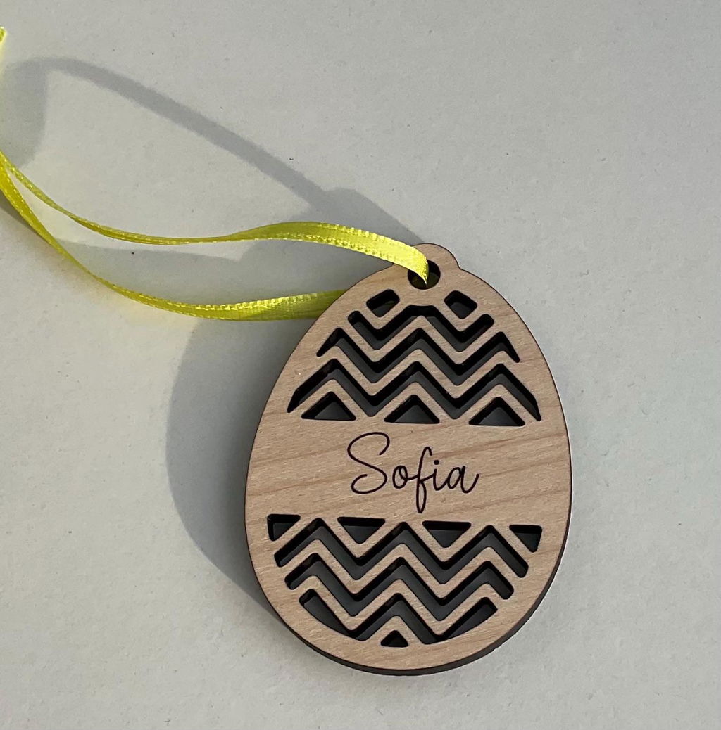 Personalised Wooden Easter Gift Tags