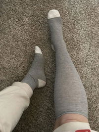 Plus Size Wide Calf Compression Socks Solid Color(3 Pairs)