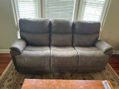 Trouper Power Reclining Sofa W/Headrest In Sable