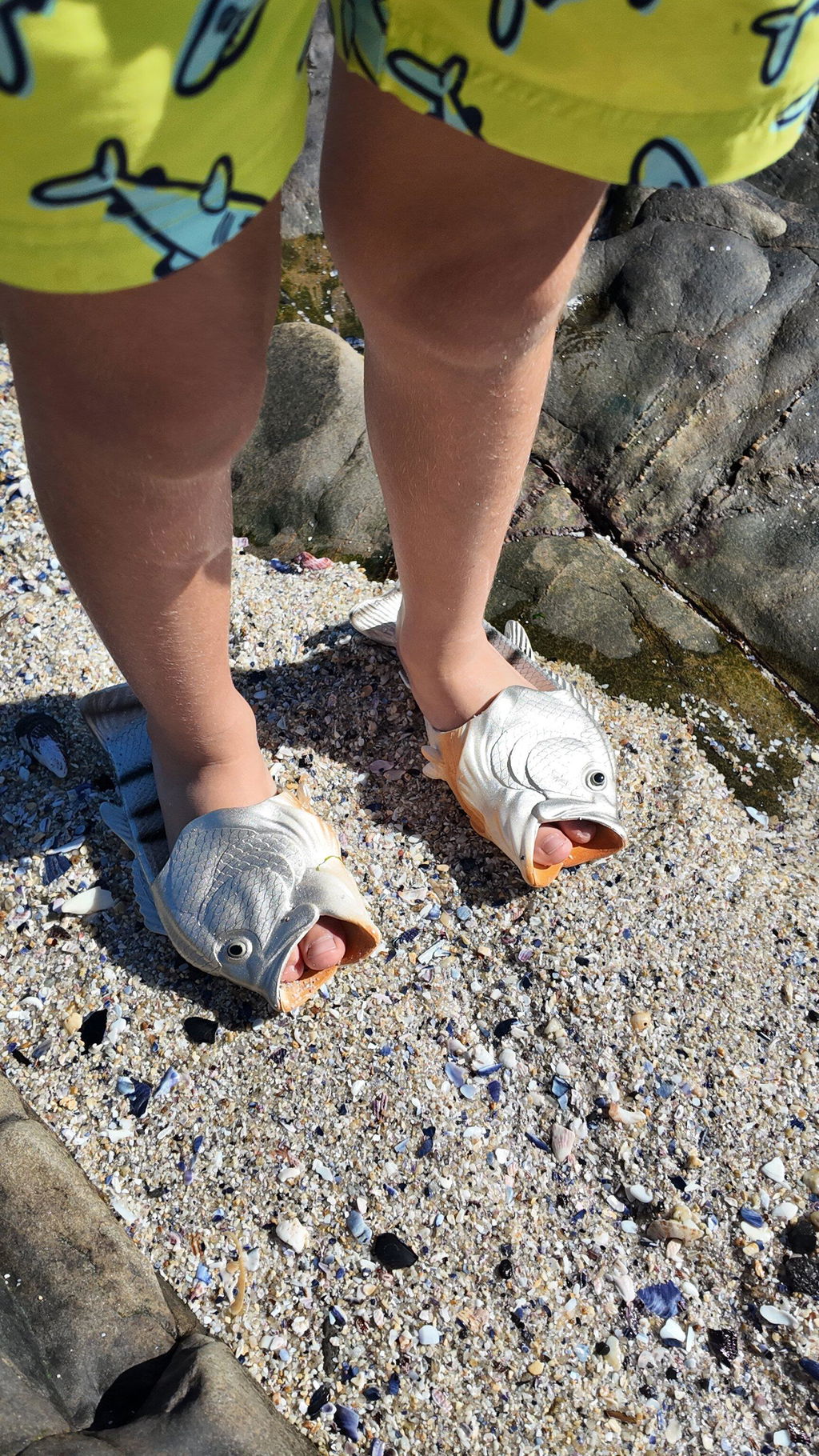 Grey Kob| Fish Flip Flop Slops/ Slippers