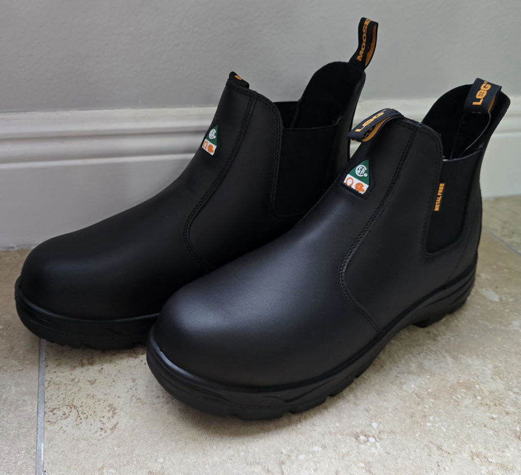 Men's CSA ASTM Composite Toe Chelsea Work Boots - Timber Black