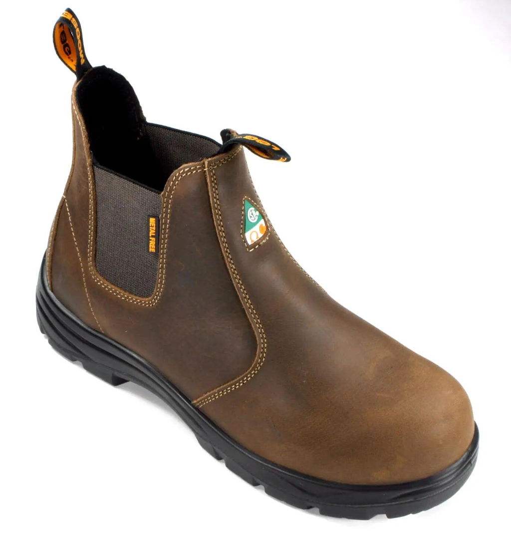 Men's CSA ASTM Composite Toe Chelsea Work Boots - Timber Black