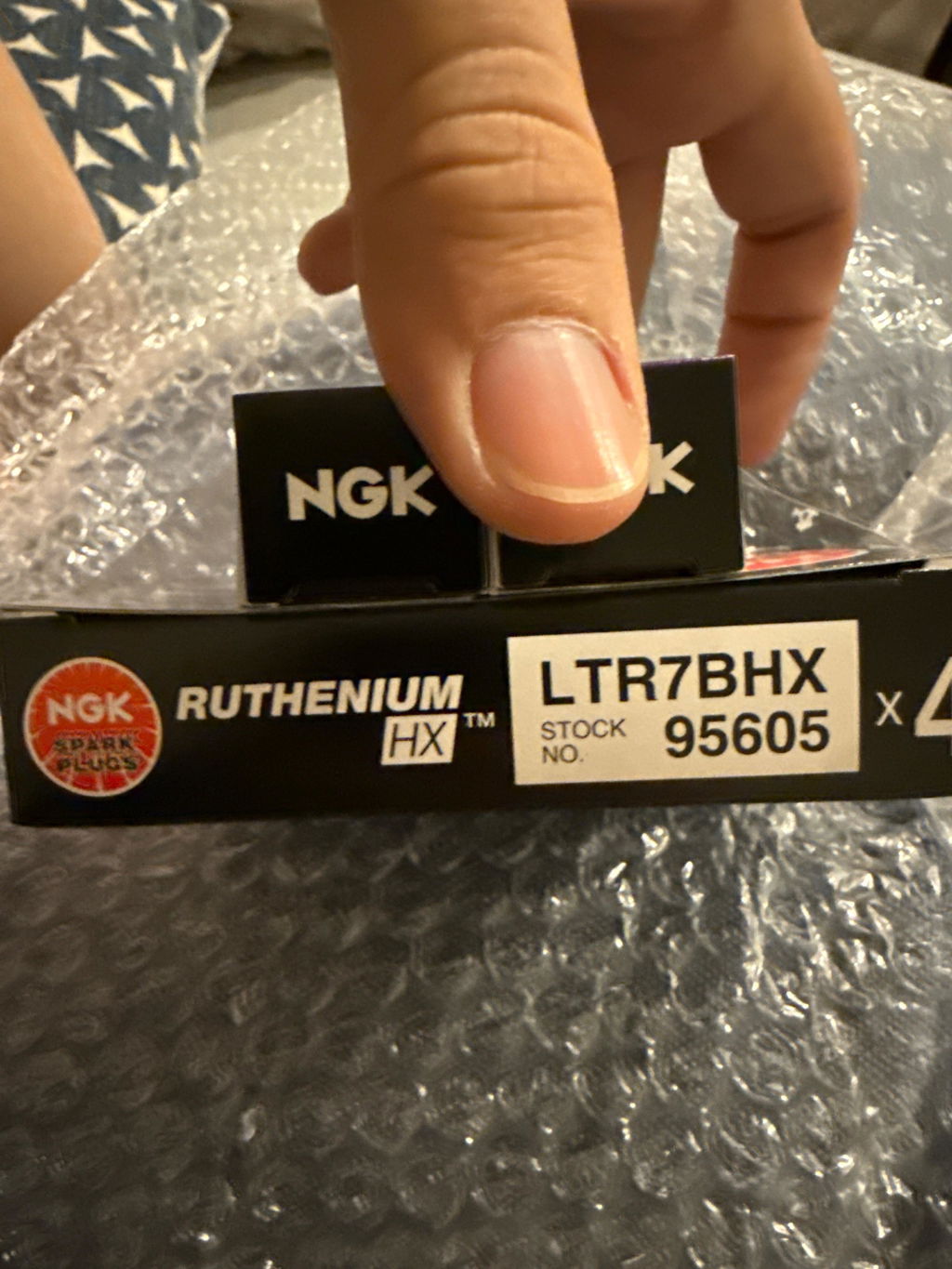 NGK Ruthenium 1 Step Colder Spark Plugs HX LTR7BHX 95605 (Single Plug)