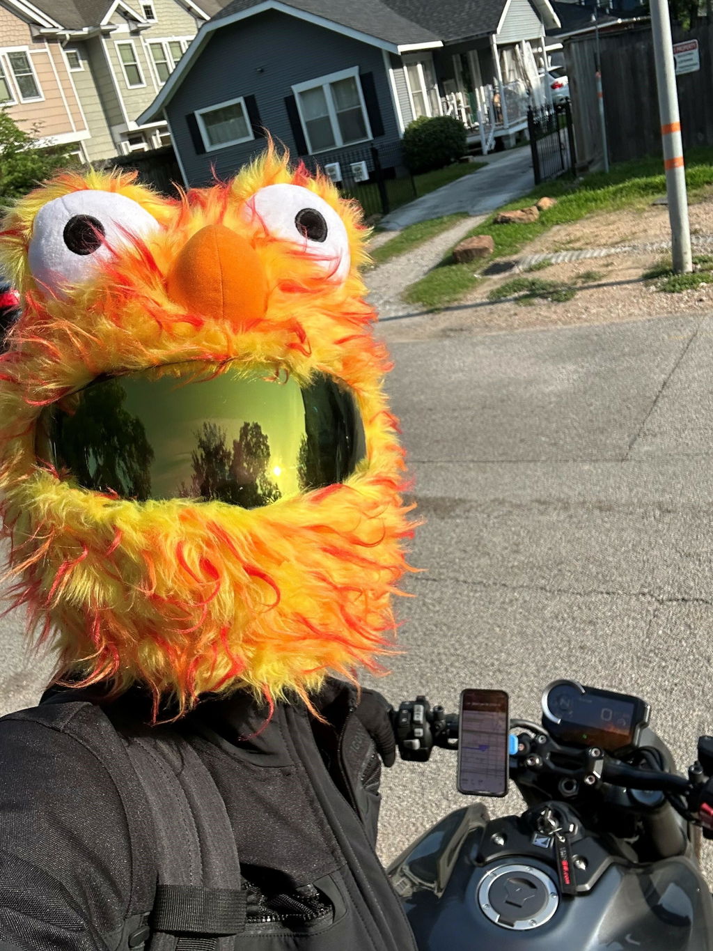 bike helmet cover orange Covers its actually stretchy nylonish fur material with a big bit of elastic around the bottom to hold them firmly to the helmet SkullSkins Skin On Fire Full