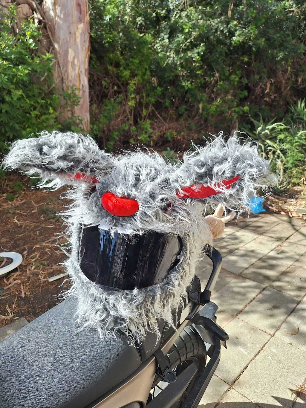 evil rabbit motorcycle helmet cover Uchoose Covers are Suitable for Most Full Face Helmets, Cross Section Helmets, Christmas Hats, Fun Riding Gear and Gifts (Demon Bunny) : Buy Online at Best Price in KSA you can use your helmet cover with your new one MOTORCYCLE HELMET COVER - Evil