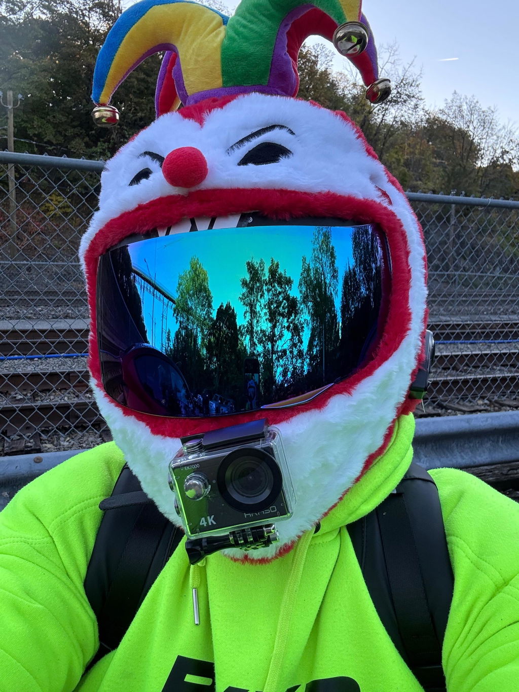 clown dirt bike helmet Skullskins Off Road Motorcycle Cover Reduce wind noise Icon Airframe Pro Krazy Klown